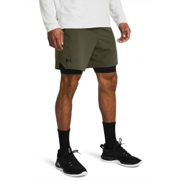 Pantaloni scurti pentru fitness Vanish - Negru/Kaki