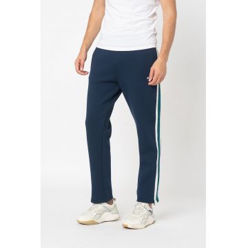 Pantaloni sport cu slituri cu fermoar - Bleumarin
