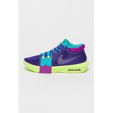 Pantofi cu brant moale - pentru baschet LeBron Witness VIII - Verde/Galben/Violet