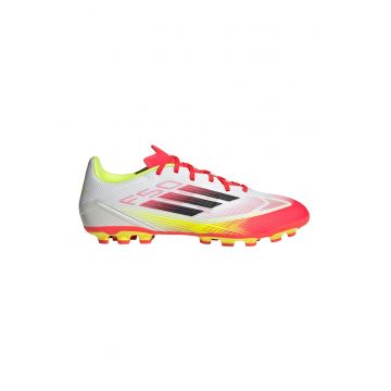 Pantofi pentru fotbal F50 League 2G/3G AG - Alb/Galben/Rosu vermillion