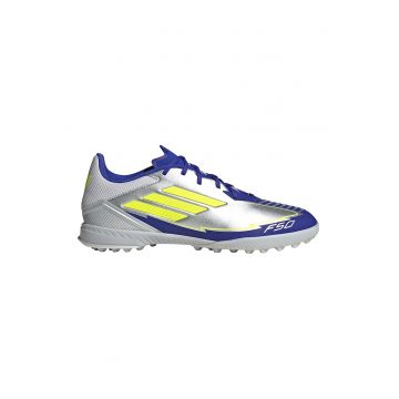 Pantofi pentru fotbal F50 League Messi - Albastru royal/Argintiu