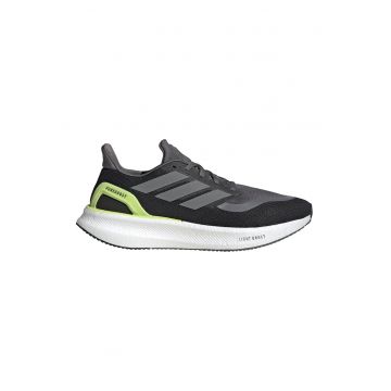 Pantofi Pureboost 5 pentru alergare - Negru/Verde lime