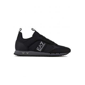 Pantofi sport  EA7 Black & White Laces 18189 - Negru