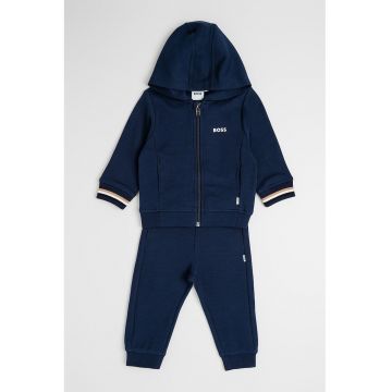 Set de pantaloni de trening si hanorac cu fermoar - Bleumarin