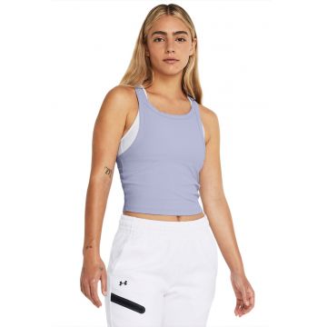 Top crop pentru fitness - Albastru deschis