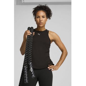 Top cu logo - pentru fitness - Negru