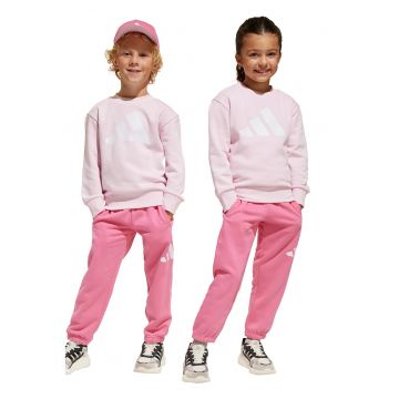 Trening cu imprimeu logo - Alb/Roz