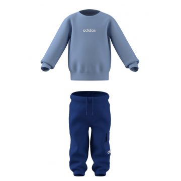 Trening din amestec de bumbac cu buzunar cargo - Albastru