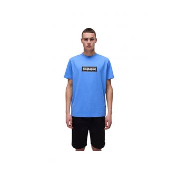 Tricou  Box Logo SS 43367 - Albastru deschis