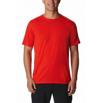 Tricou cu decolteu la baza gatului pentru alergare pe teren accidentat Endless - Rosu vermillion