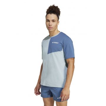 Tricou cu decolteu rotund - pentru drumetii - Albastru deschis