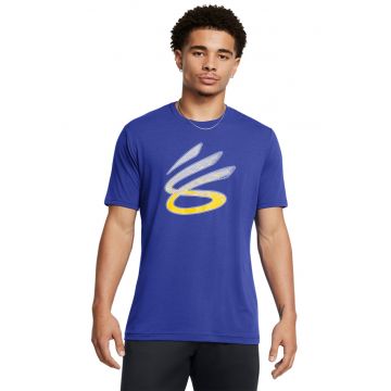 Tricou cu imprimeu grafic - pentru baschet - Albastru indigo