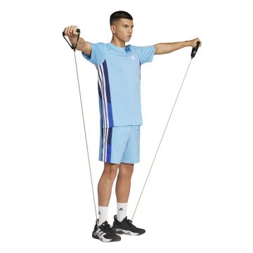 Tricou cu logo pentru antrenament Essential - Albastru deschis/Bleumarin