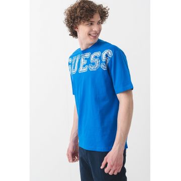 Tricou cu logo pentru fitness - Albastru royal