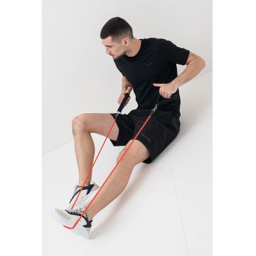 Tricou cu logo - pentru fitness - Negru