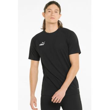 Tricou cu maneci raglan pentru fotbal Team Final - Negru/Gri cenusiu