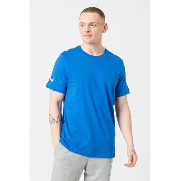 Tricou de bumbac pentru fotbal Park20 - Albastru royal