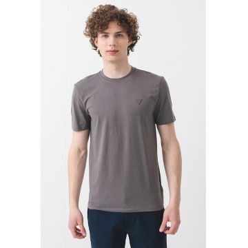 Tricou din amestec de modal - pentru fitness - Gri carbune