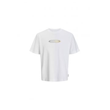 Tricou JACK &JONES Pacer Branding 40235 - Alb