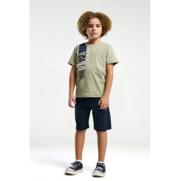 U.S. Polo Assn - Trening scurt cu logo - Albastru ultramarin/Kaki