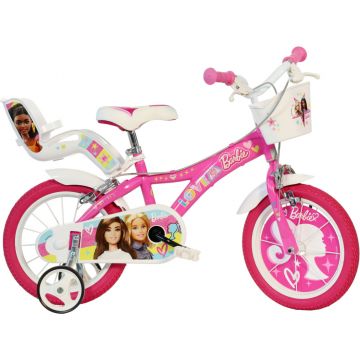 Bicicleta copii 16   - Barbie roz