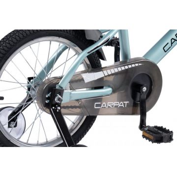 Bicicleta pentru copii 4-6 ani Carpat C16177A Verde Menta 16 inch cu roti ajutatoare