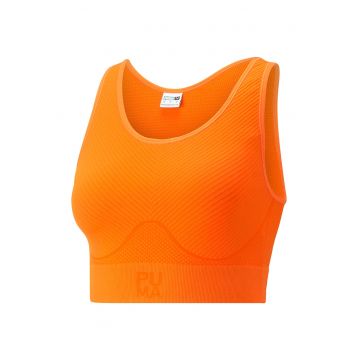 Bustiera cu logo Infuse Evoknit - Portocaliu mandarina