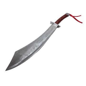 Maceta, otel inoxidabil, Breath of the Dragon, 64 cm, cutit de aruncat inclus