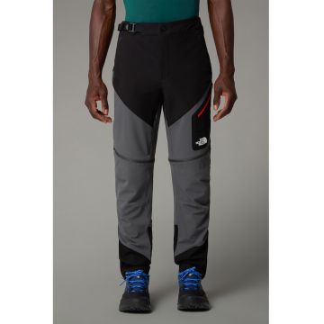 Pantaloni convertibili pentru drumetii Stolemberg - Negru/Gri antracit