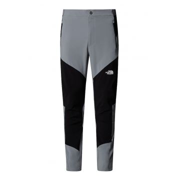 Pantaloni cu logo pentru drumetii - Negru/Gri