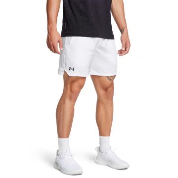 Pantaloni scurti cambrati cu banda logo in talie - pentru antrenament Vanish - Alb/Negru stins