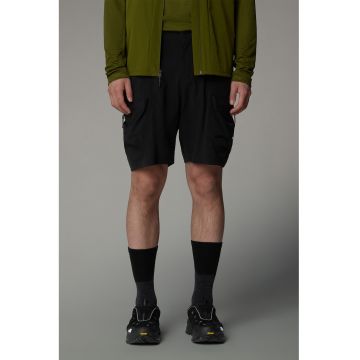 Pantaloni scurti cu buzunare multiple pentru drumetii - Negru