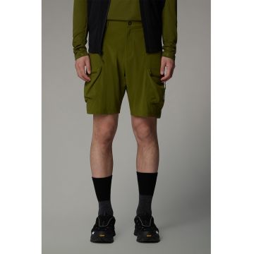 Pantaloni scurti cu buzunare multiple pentru drumetii - Verde masliniu