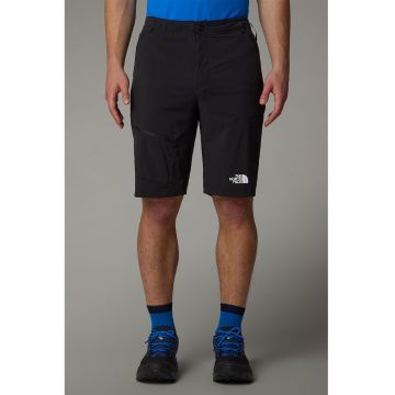 Pantaloni scurti cu logo pentru drumetii - Negru