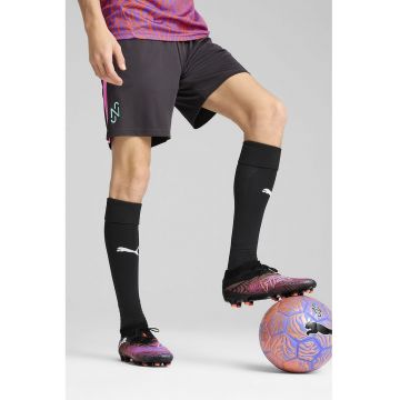 Pantaloni scurti cu talie elastica - pentru fotbal - Fucsia/Gri antracit