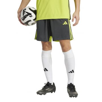 Pantaloni scurti cu talie elastica pentru fotbal - Negru/Verde lime