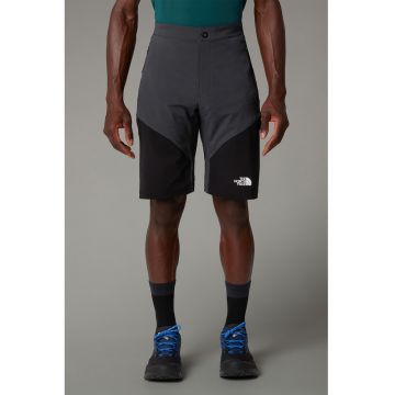 Pantaloni scurti slim fit pentru drumetii Felik - Negru/Gri antracit