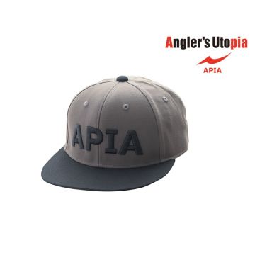 Sapca Apia Flat Cap, Gray/Black