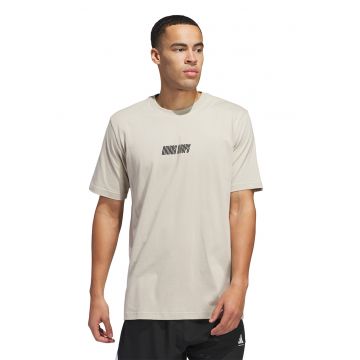 Tricou din bumbac pemtru baschet - Negru/Portocaliu mandarina/Crem