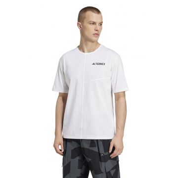 Tricou pentru drumetii Terrex - Alb optic