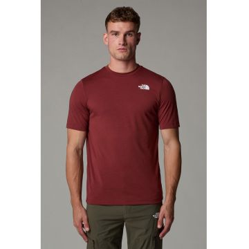 Tricou pentru fitness Foundation - Visiniu