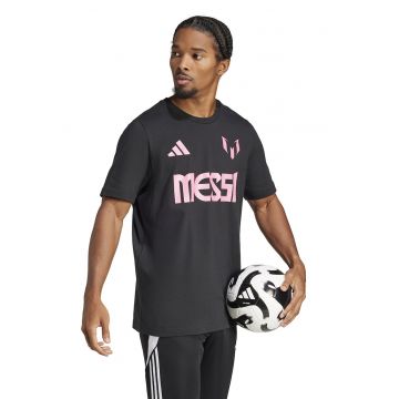Tricou pentru fotbal Messi - Roz/Gri antracit