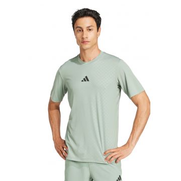 Tricou slim fit cu imprimeu logo pentru fitness Power - Verde deschis