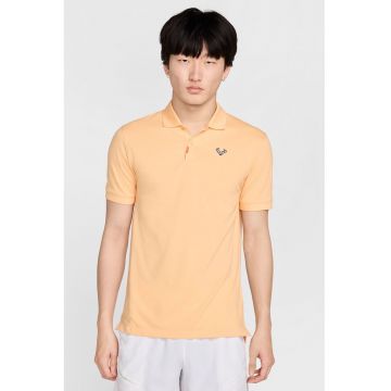 Tricou slim fit cu tehnologie Dri-Fit - pentru tenis Rafa - Portocaliu pal