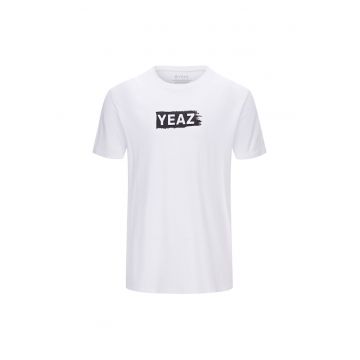 Tricou unisex din bumbac organic Chay - Alb