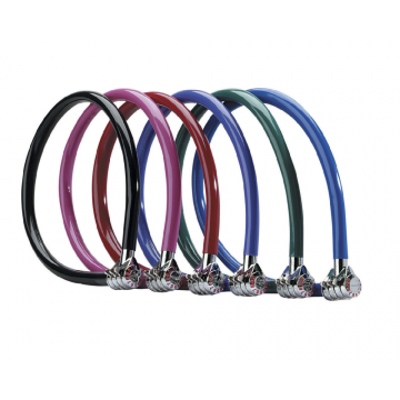 Antifurt Master Lock cablu cu cifru diverse culori 550 x 6mm
