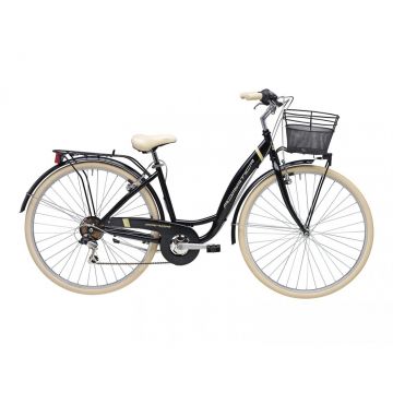 Bicicleta Adriatica Panda 28 Lady 6V Negru Mat 42 cm