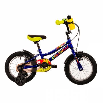 Bicicleta Copii Colinelli COL03, Marimea 180 mm, 14 inch, Albastru, 1 Viteze, Cadru Otel, Frane V - Brake