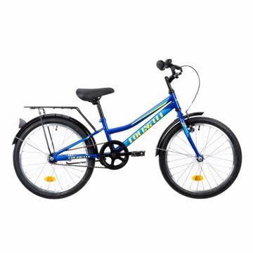 Bicicleta Copii Colinelli COL01, Marimea 230 mm, 20 inch, Albastru, 1 Viteze, Cadru Otel, Frane V - Brake