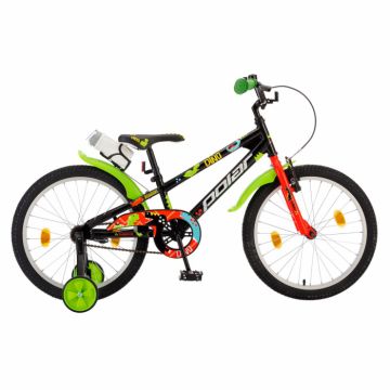 Bicicleta Copii Polar Dino - 20 Inch, Negru